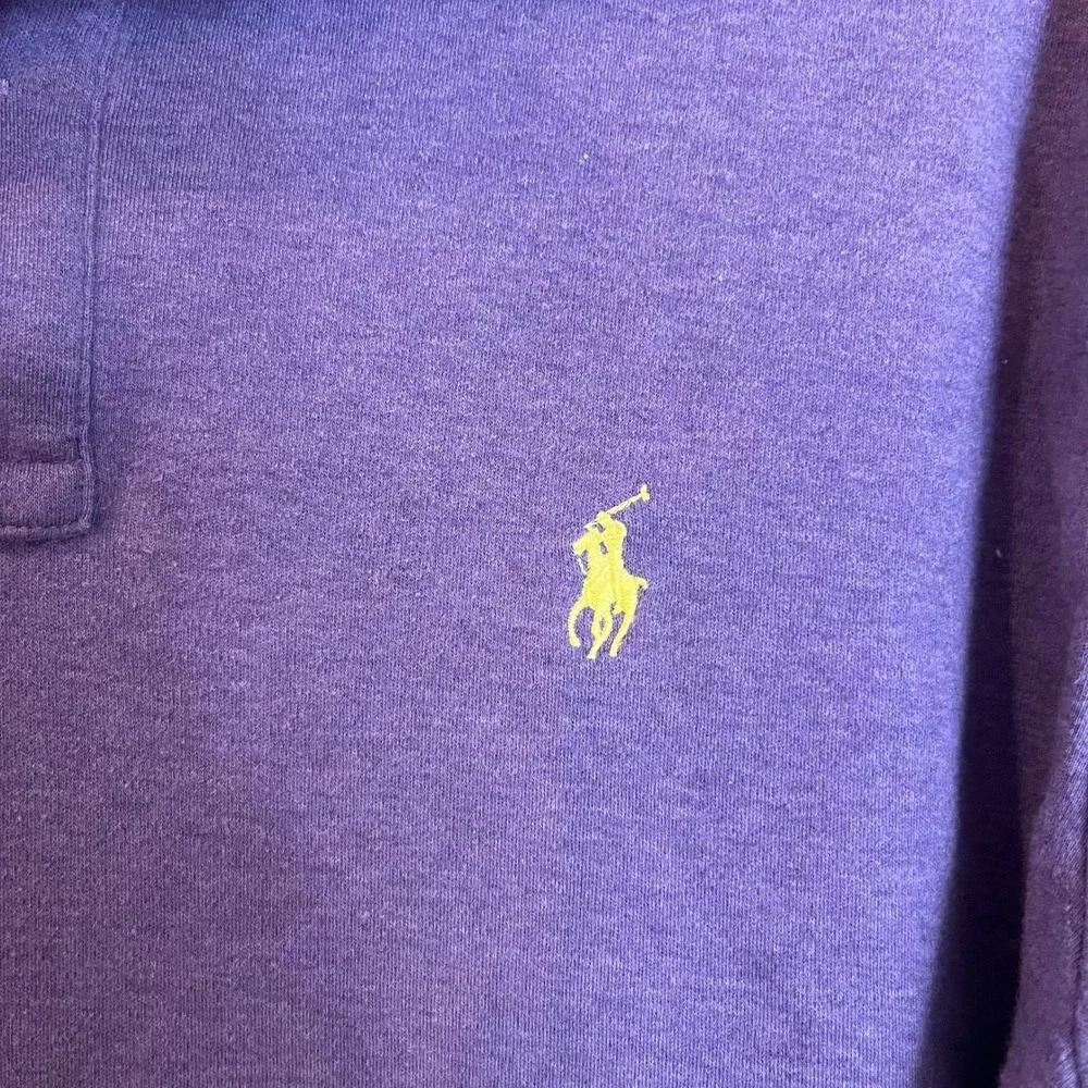 Polo Ralph Lauren Mens Medium Purple Heather Short Sleeve Pony Logo Polo Shirt